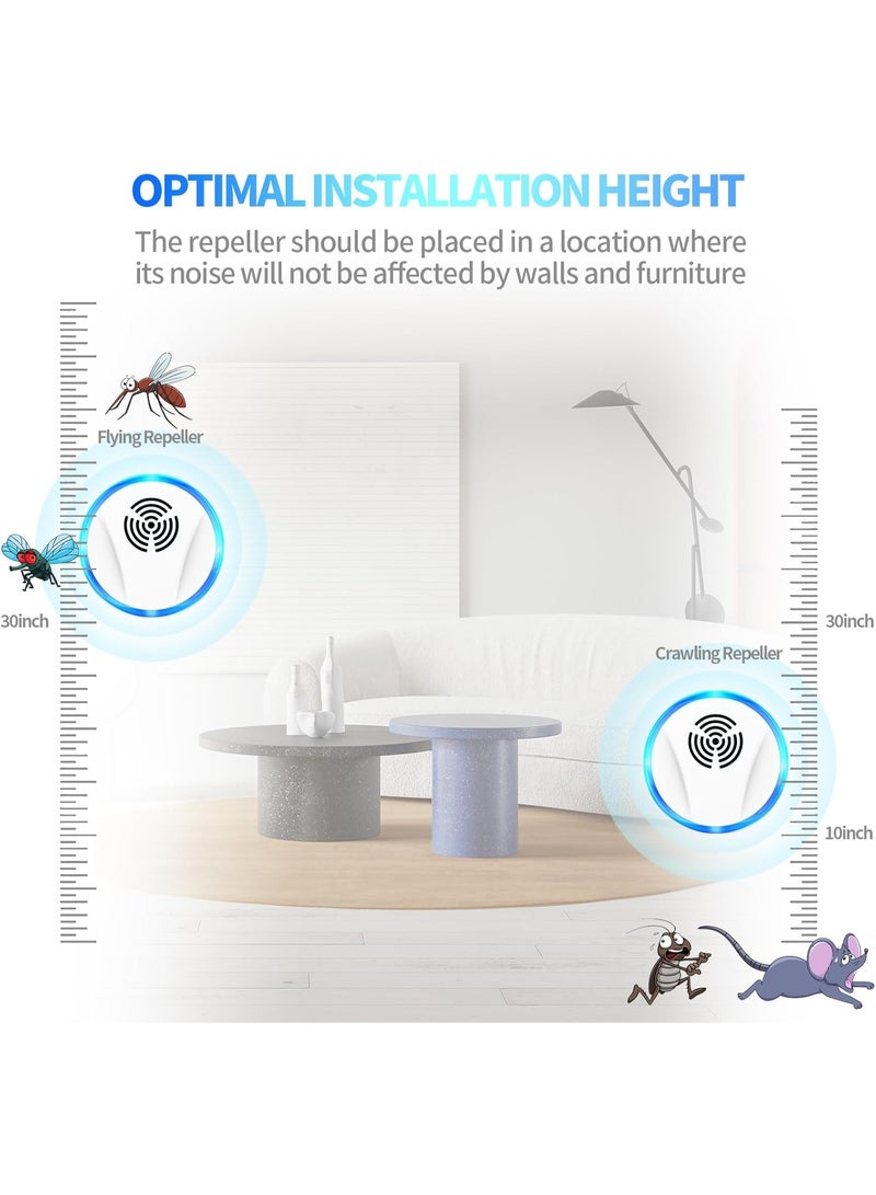 6 Packs Ultrasonic Pest Repeller, Electronic Pest Repeller, Indoor Pest Control for Insects, Cockroaches, Mice, Spiders, Ants, Insects, Pest Repeller - Image 5
